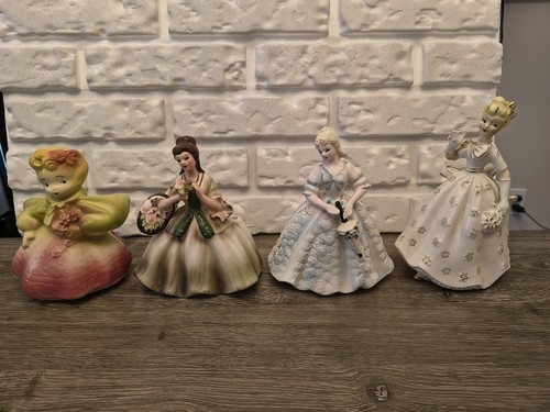 Lady planter vases lot - lot, 4