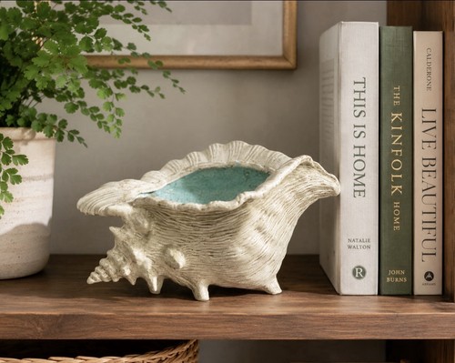 Conch ceramic planter - conch,